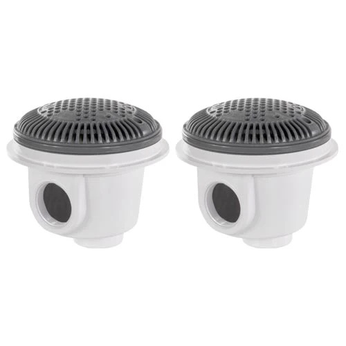 Hayward Dark Gray Dual 2" Main Drains For Vinyl Liner pools
